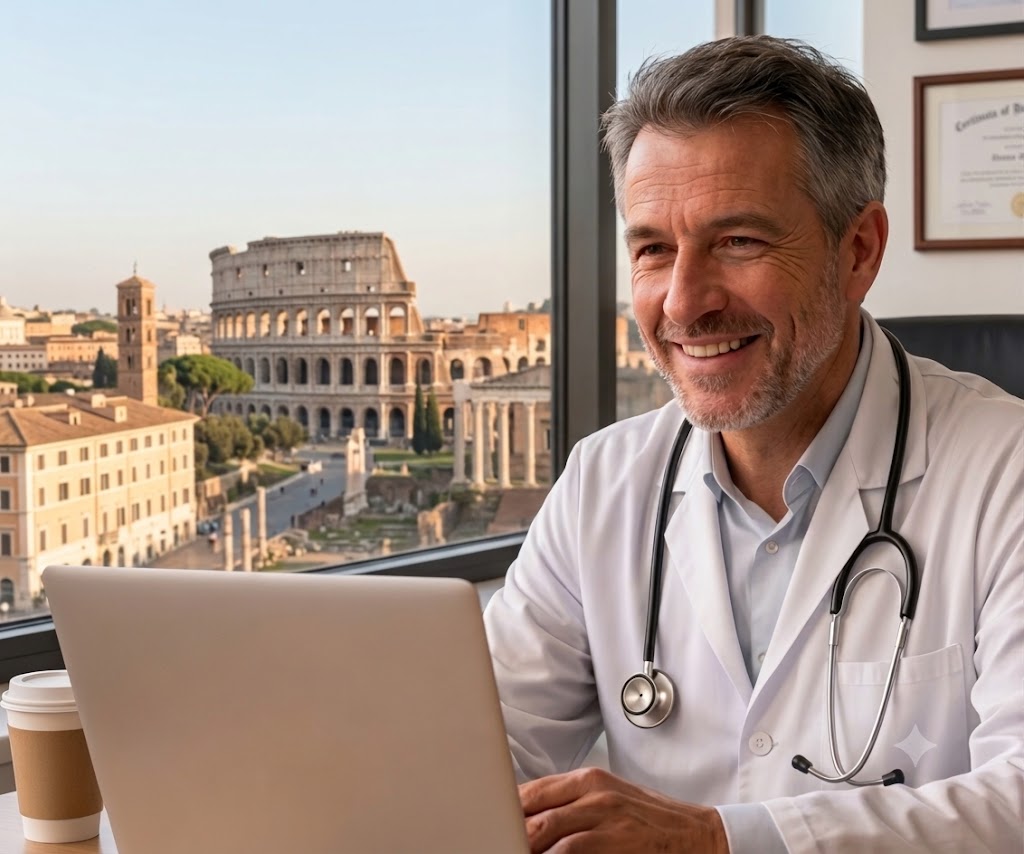 Médecin français téléconsultation Italie